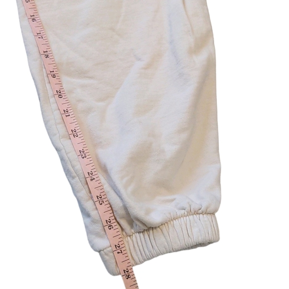 Levavi Varsity Club Made in USA Cotton Sweatpants Medium Bone - Picture 7 of 14